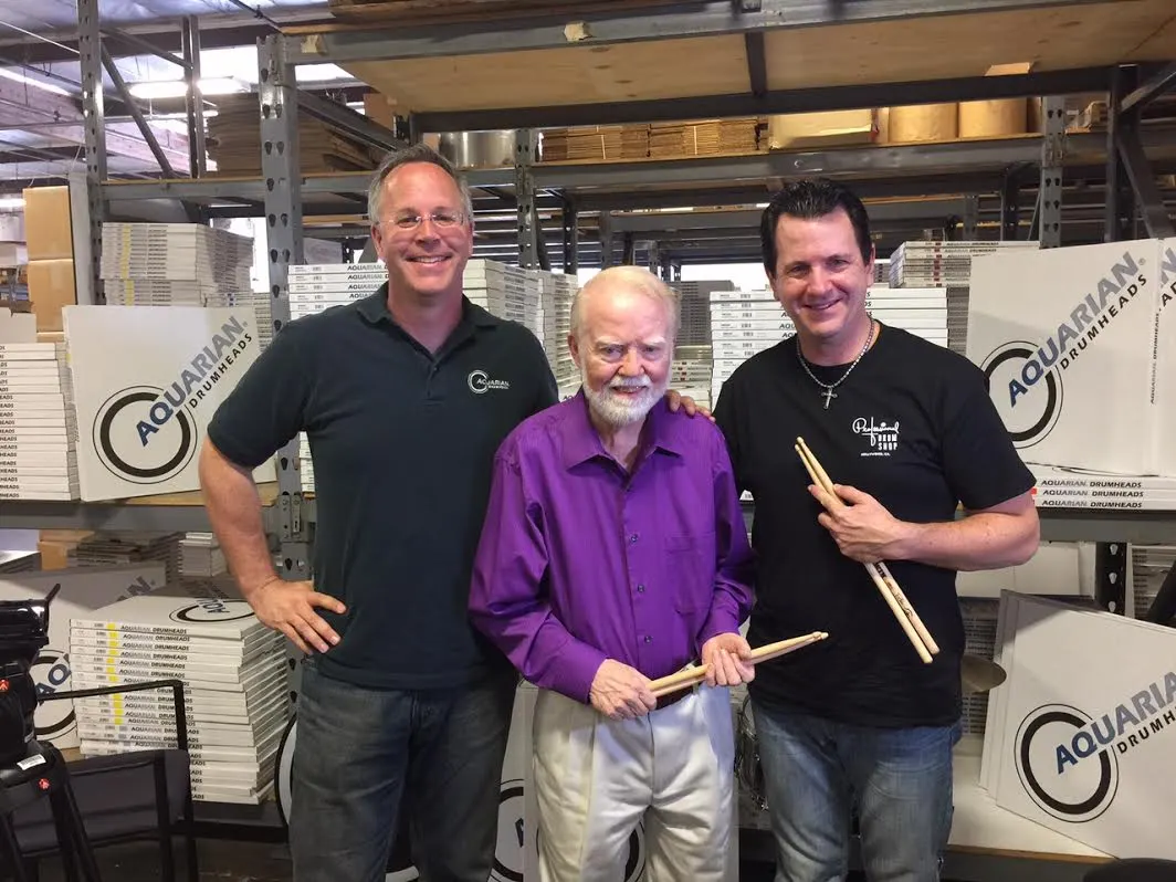 (from l. to r., Chris Brady, Roy Burns, and me)